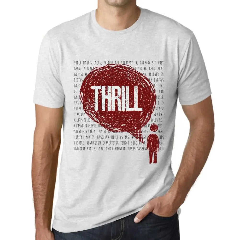 Men's Graphic T-Shirt Thoughts Thrill Eco-Friendly Limited Edition Short Sleeve Tee-Shirt Vintage Birthday Gift Novelty