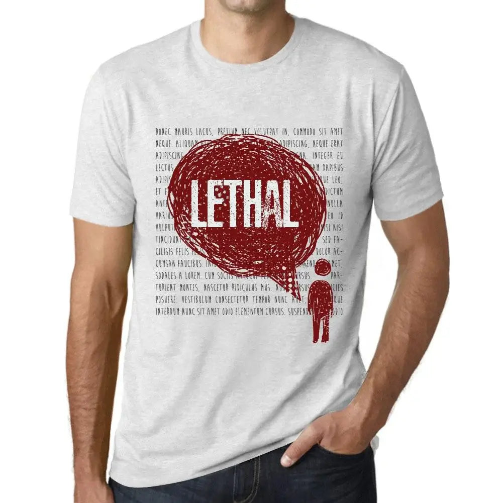 Men's Graphic T-Shirt Thoughts Lethal Eco-Friendly Limited Edition Short Sleeve Tee-Shirt Vintage Birthday Gift Novelty