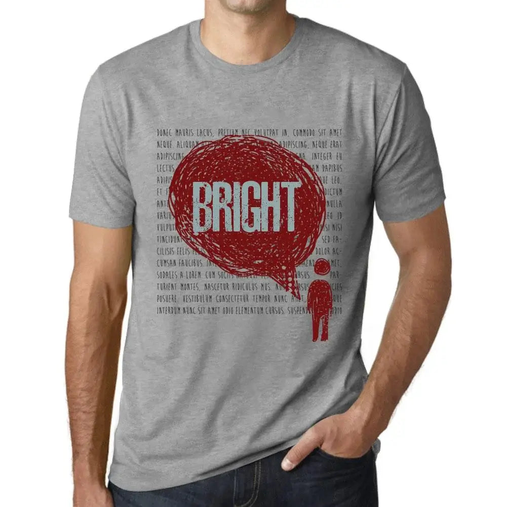 Men's Graphic T-Shirt Thoughts Bright Eco-Friendly Limited Edition Short Sleeve Tee-Shirt Vintage Birthday Gift Novelty