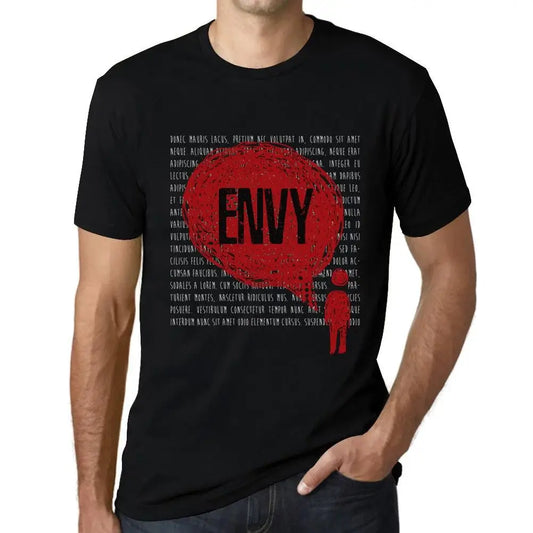 Men's Graphic T-Shirt Thoughts Envy Eco-Friendly Limited Edition Short Sleeve Tee-Shirt Vintage Birthday Gift Novelty