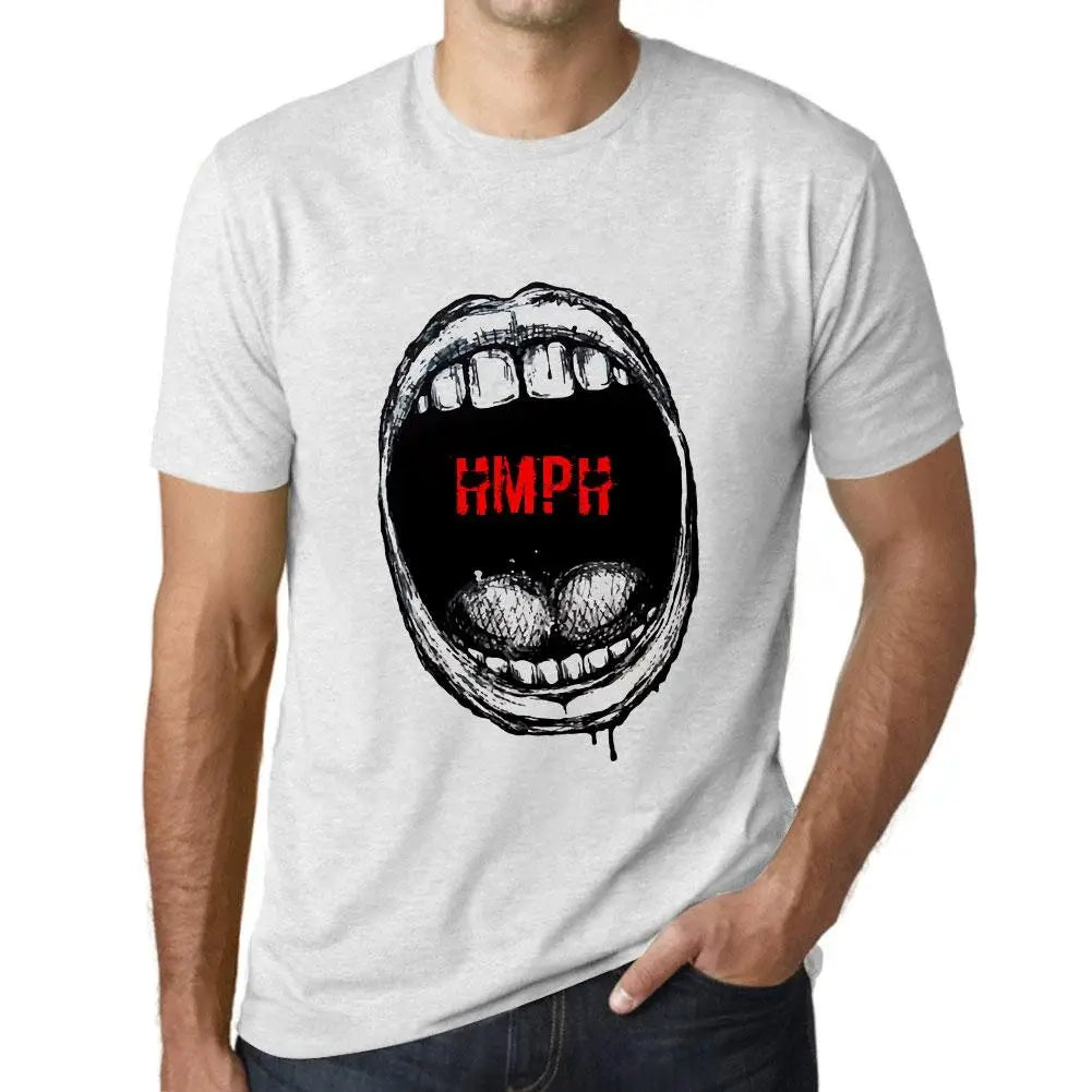 Men's Graphic T-Shirt Mouth Expressions Hmph Eco-Friendly Limited Edition Short Sleeve Tee-Shirt Vintage Birthday Gift Novelty