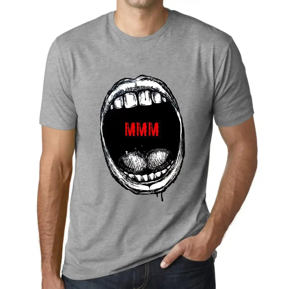 Men's Graphic T-Shirt Mouth Expressions Mmm Eco-Friendly Limited Edition Short Sleeve Tee-Shirt Vintage Birthday Gift Novelty