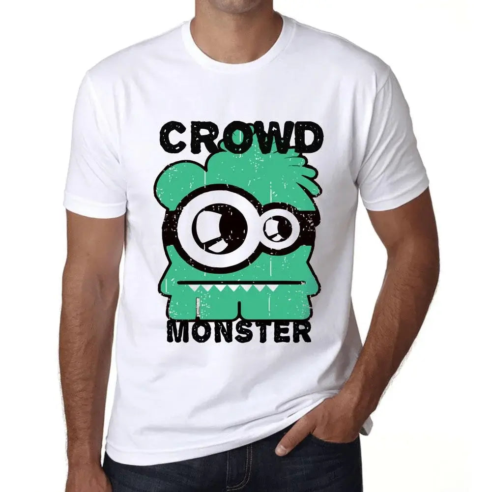 Men's Graphic T-Shirt Crowd Monster Eco-Friendly Limited Edition Short Sleeve Tee-Shirt Vintage Birthday Gift Novelty