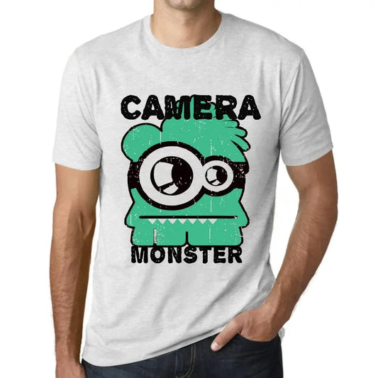 Men's Graphic T-Shirt Camera Monster Eco-Friendly Limited Edition Short Sleeve Tee-Shirt Vintage Birthday Gift Novelty