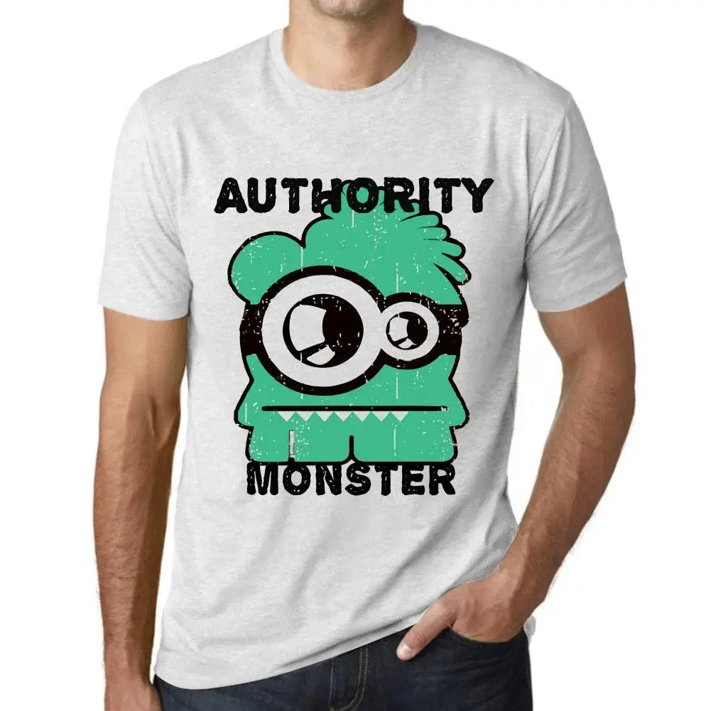 Men's Graphic T-Shirt Authority Monster Eco-Friendly Limited Edition Short Sleeve Tee-Shirt Vintage Birthday Gift Novelty