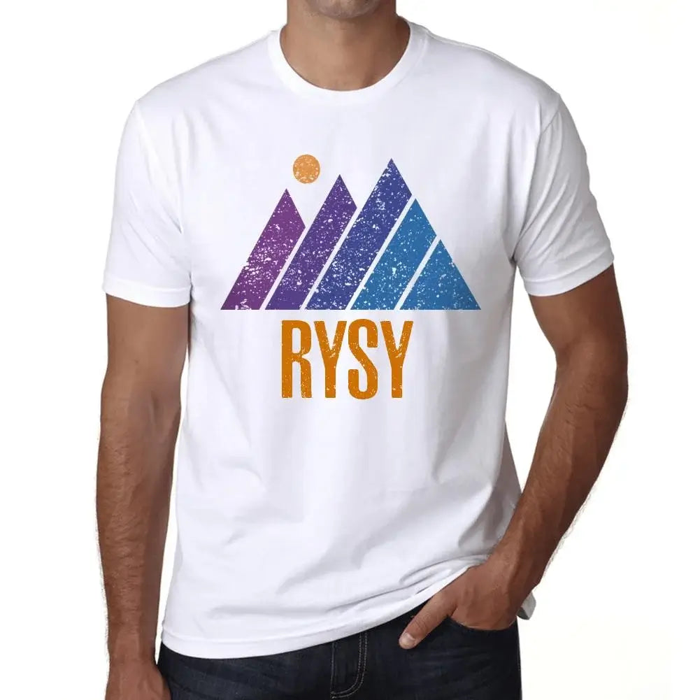 Men's Graphic T-Shirt Mountain Rysy Eco-Friendly Limited Edition Short Sleeve Tee-Shirt Vintage Birthday Gift Novelty