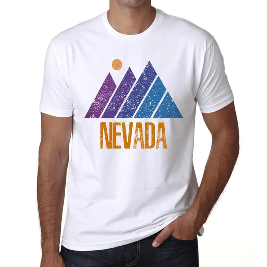 Men's Graphic T-Shirt Mountain Nevada Eco-Friendly Limited Edition Short Sleeve Tee-Shirt Vintage Birthday Gift Novelty