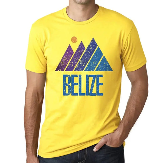 Men's Graphic T-Shirt Mountain Belize Eco-Friendly Limited Edition Short Sleeve Tee-Shirt Vintage Birthday Gift Novelty