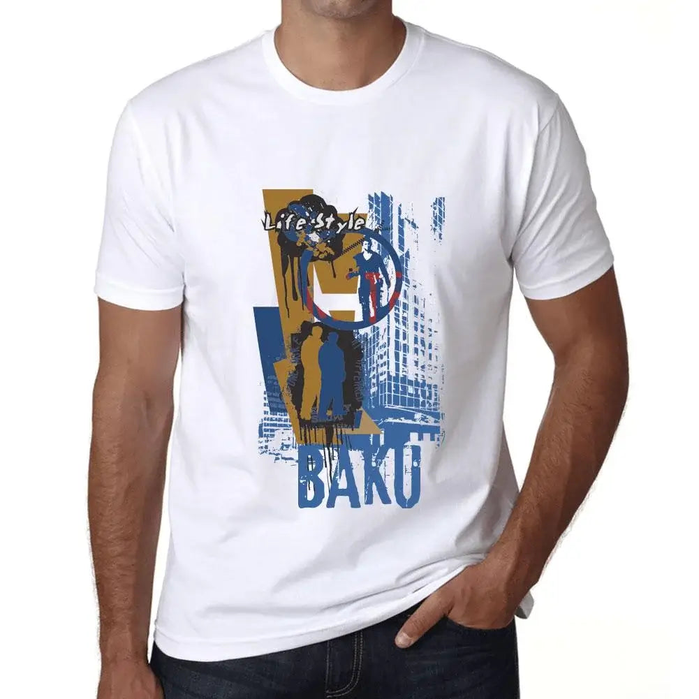Men's Graphic T-Shirt Baku Lifestyle Eco-Friendly Limited Edition Short Sleeve Tee-Shirt Vintage Birthday Gift Novelty