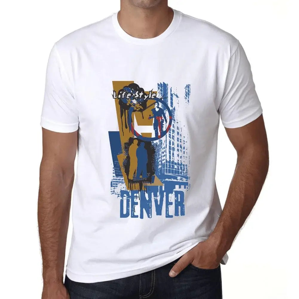 Men's Graphic T-Shirt Denver Lifestyle Eco-Friendly Limited Edition Short Sleeve Tee-Shirt Vintage Birthday Gift Novelty