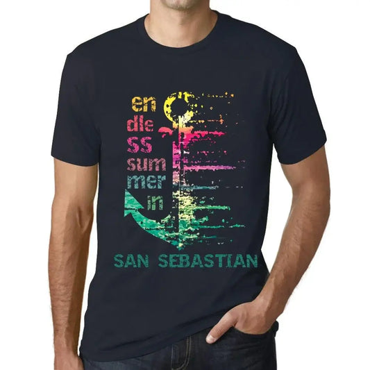 Men's Graphic T-Shirt Endless Summer In San Sebastian Eco-Friendly Limited Edition Short Sleeve Tee-Shirt Vintage Birthday Gift Novelty