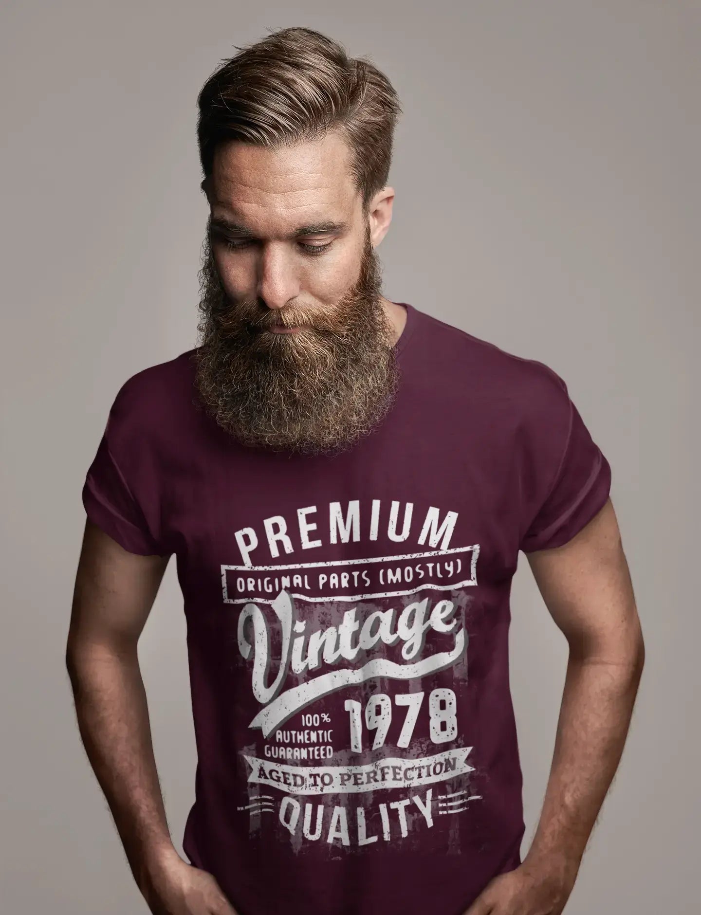 ULTRABASIC - Graphic Men's 1978 Aged to Perfection Birthday Gift T-Shirt