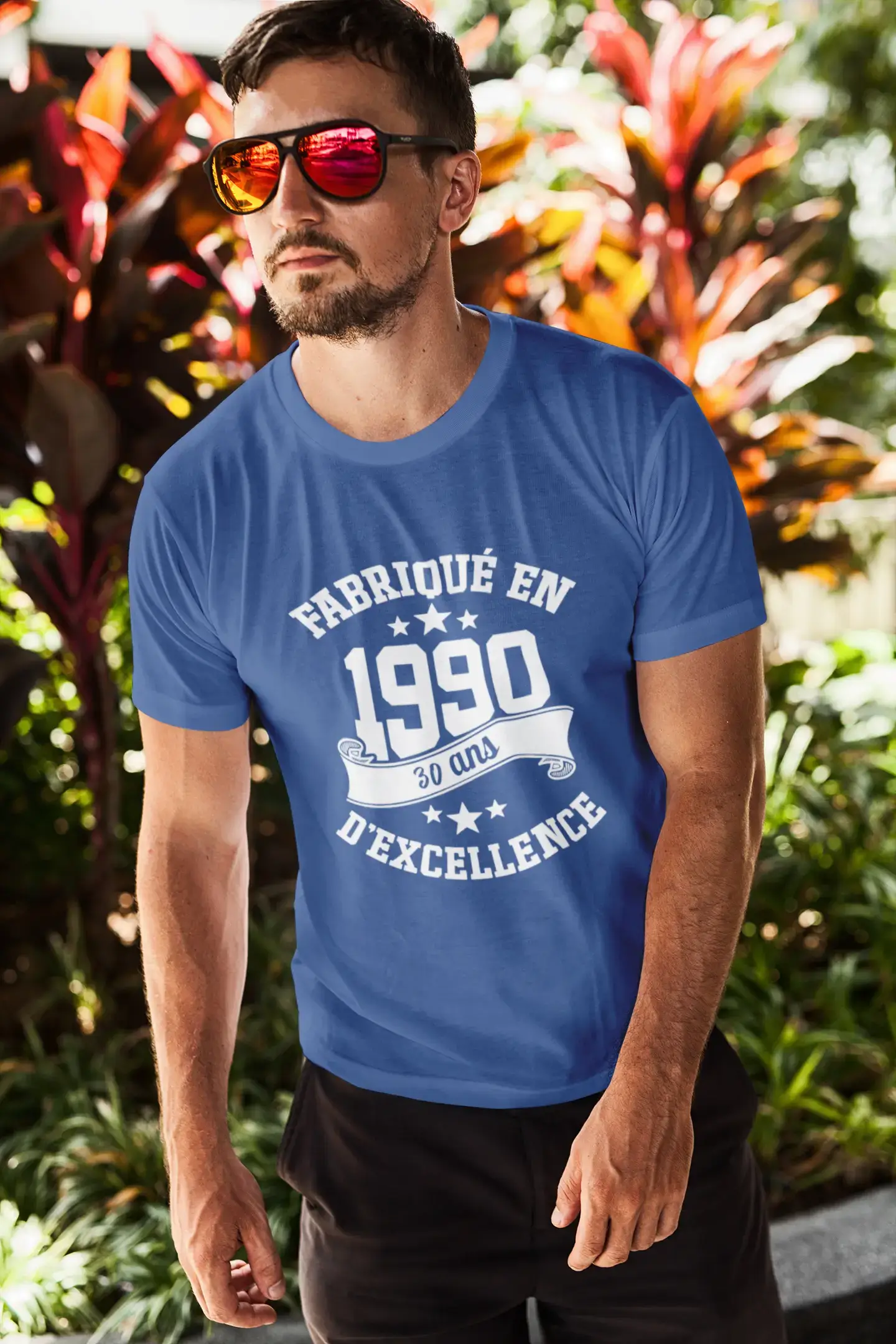 Ultrabasic® Fabriqué en 1990, 30 Ans d'être Génial T-Shirt Blanc Ch