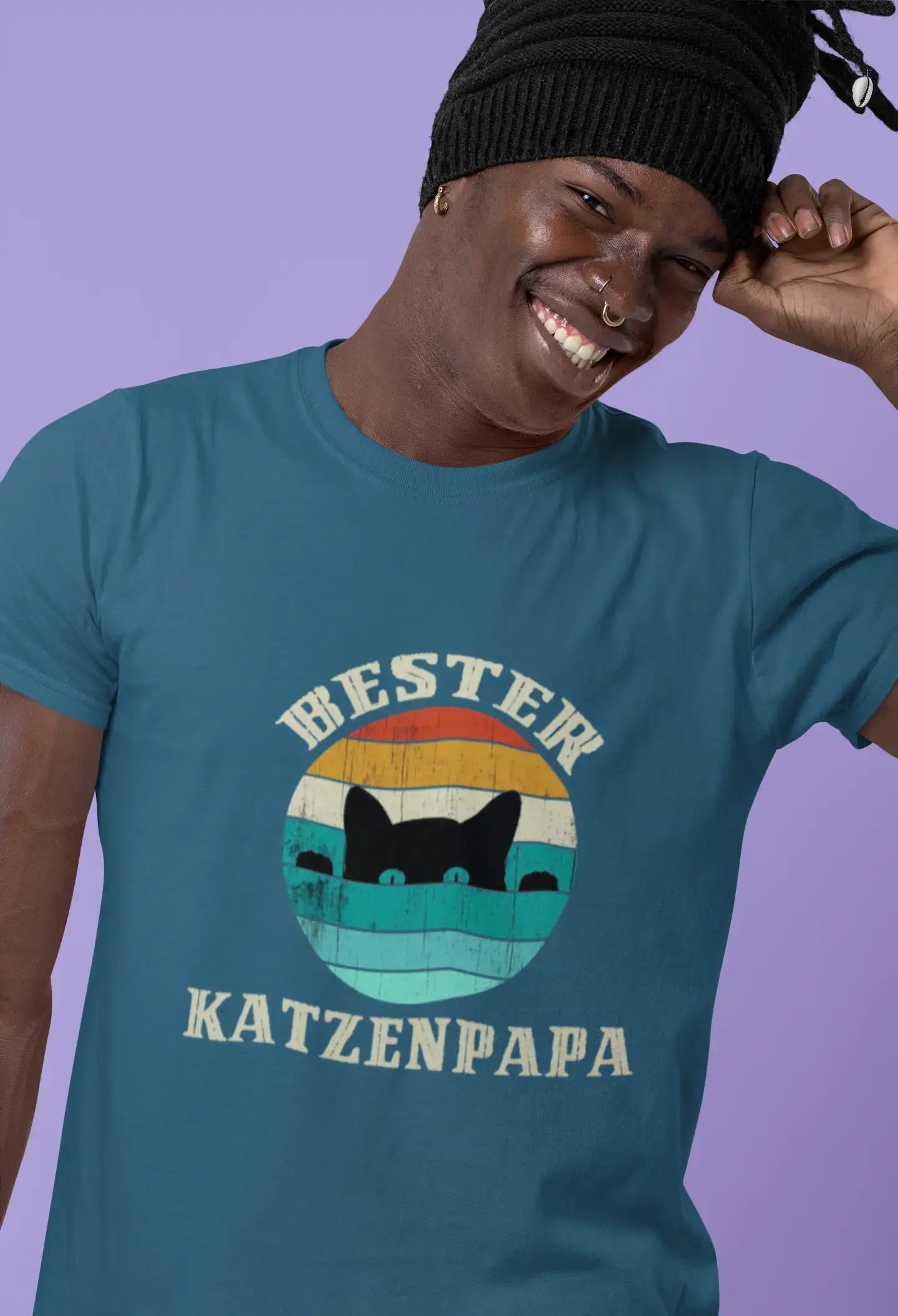 Men's Graphic T-Shirt Bester Katzenpapa Gift Idea