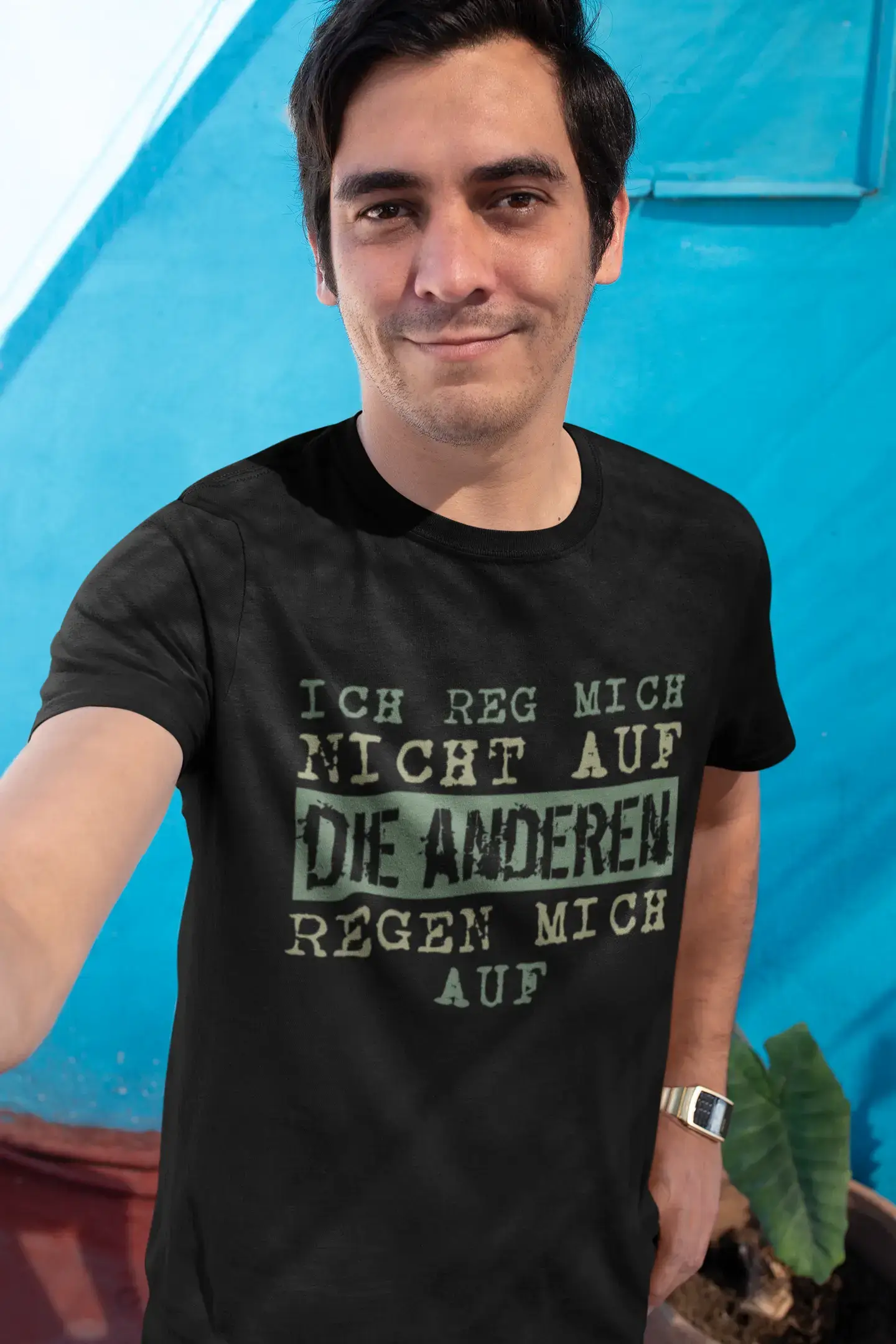 Men's Graphic T-Shirt Ich reg Mich Nicht auf Gift Idea