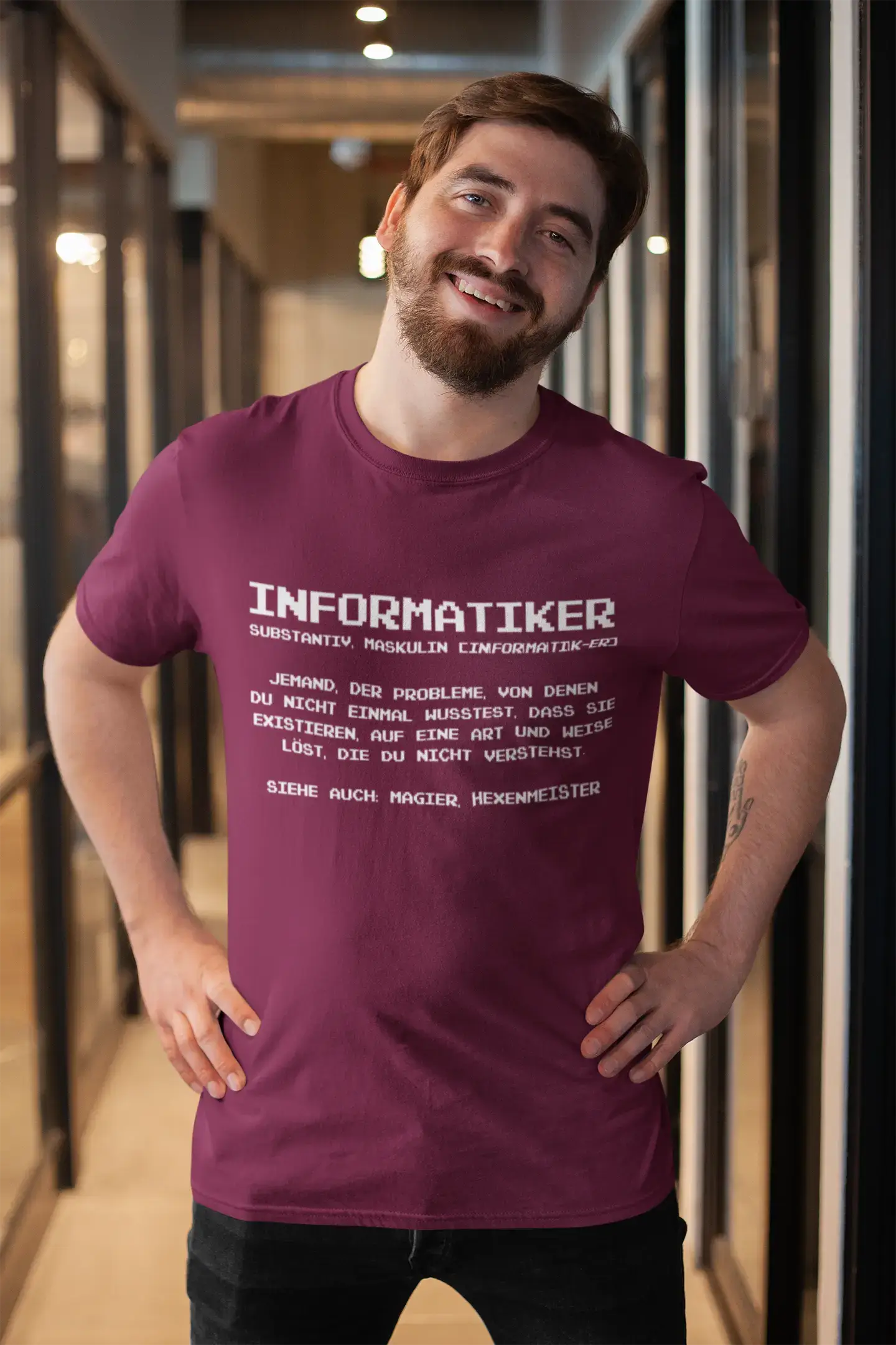 Men’s Graphic T-Shirt Informatiker Definition Gift Idea