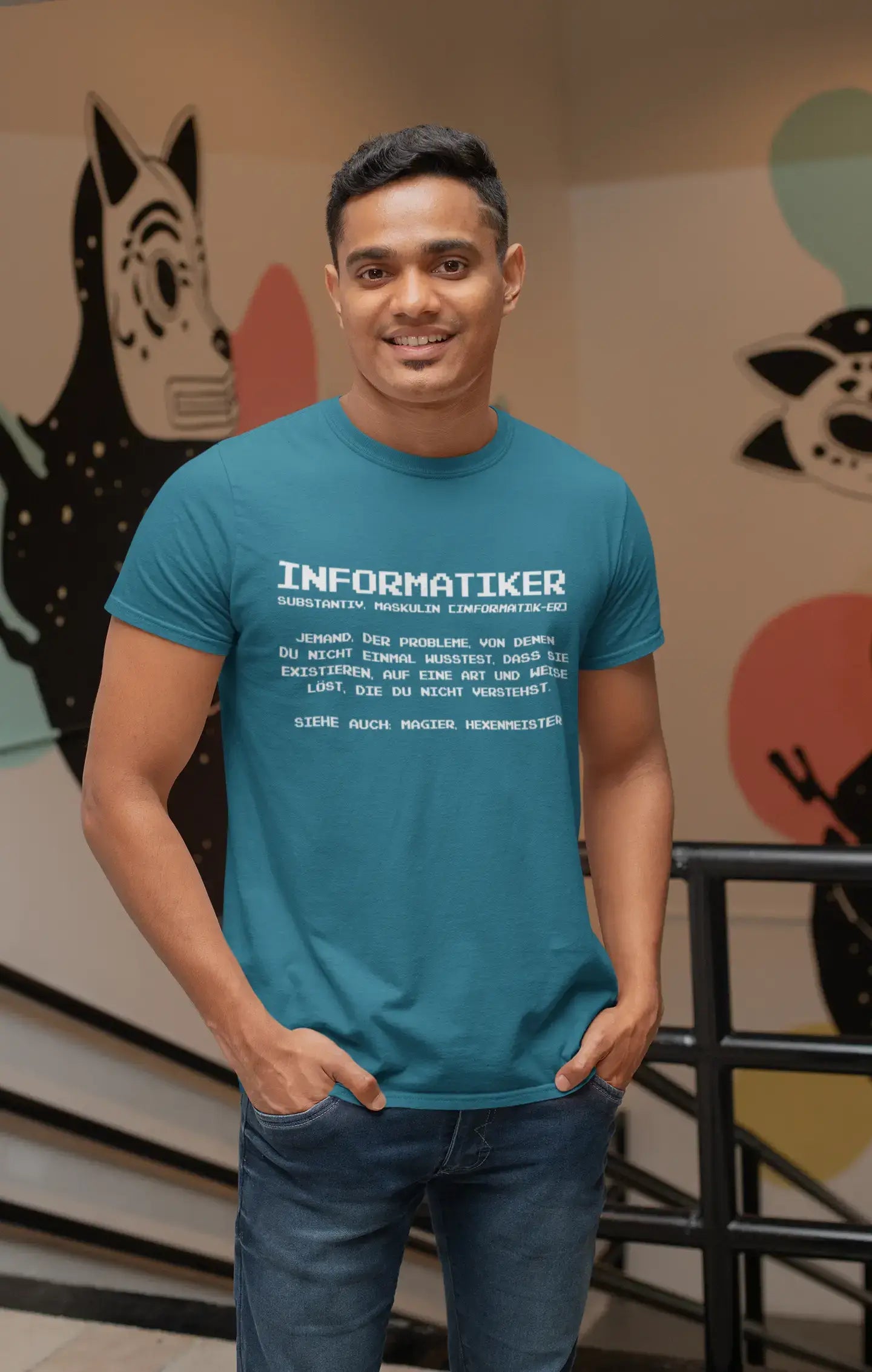 Men’s Graphic T-Shirt Informatiker Definition Gift Idea