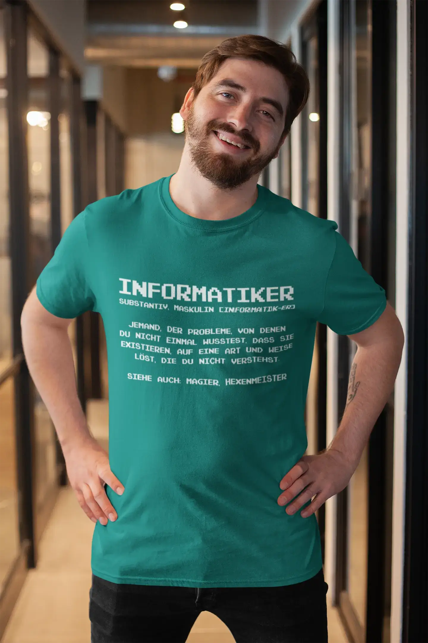 Men’s Graphic T-Shirt Informatiker Definition Gift Idea