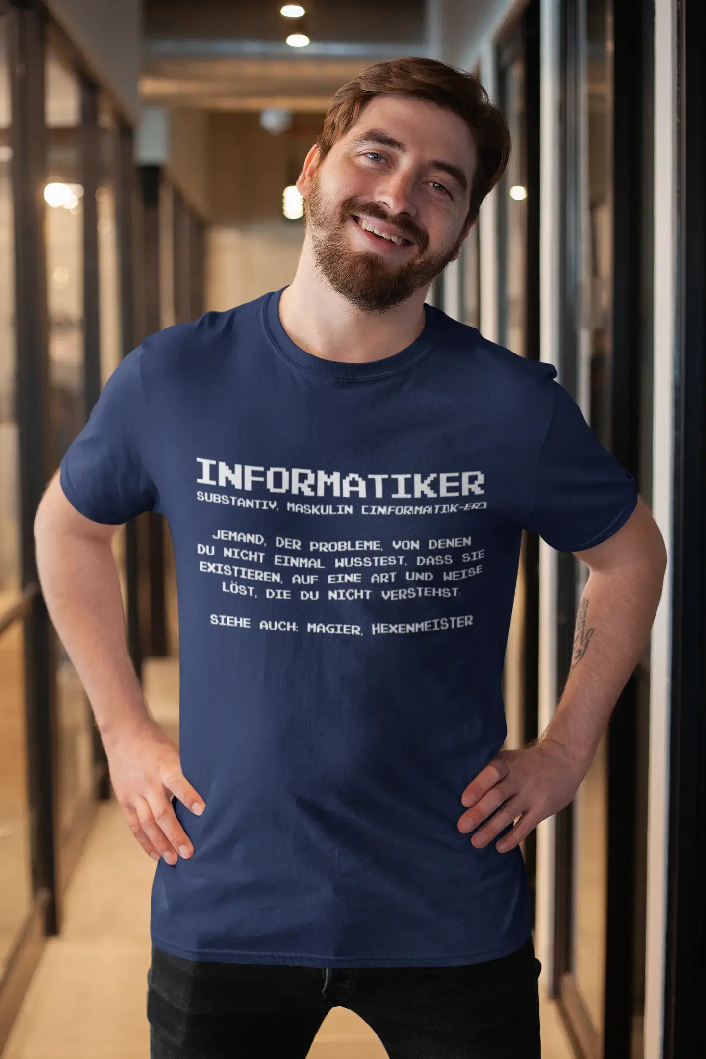 Men’s Graphic T-Shirt Informatiker Definition Gift Idea