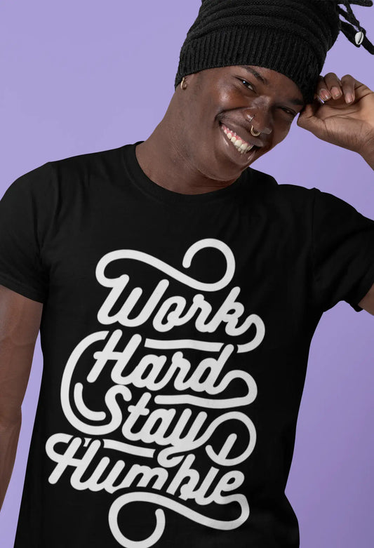 Men's T-Shirt Work Hard Stay Humble Shirt Motivational T Shirt For Men Vintage Apparel