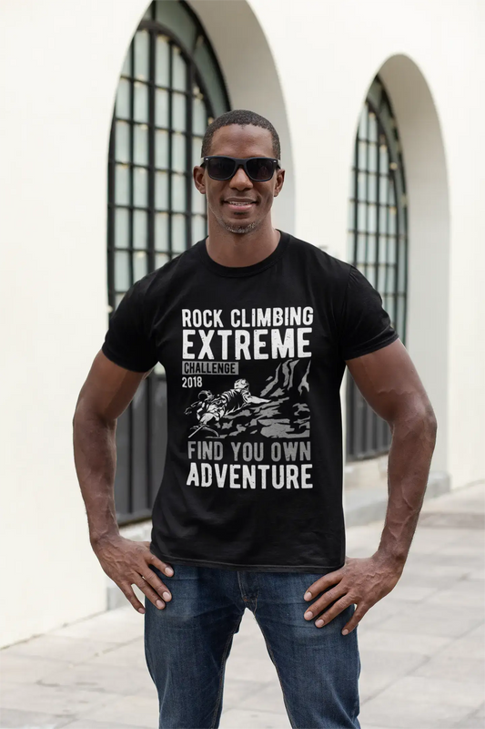 ULTRABASIC Rock Climbing Men's T-Shirt - Mountain Extreme Adventure Graphic Tee