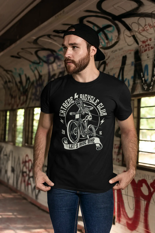 ULTRABASIC Men's T-Shirt Extreme Bicycle Club - Let's Ride Bike Tee Shirt for Bikers