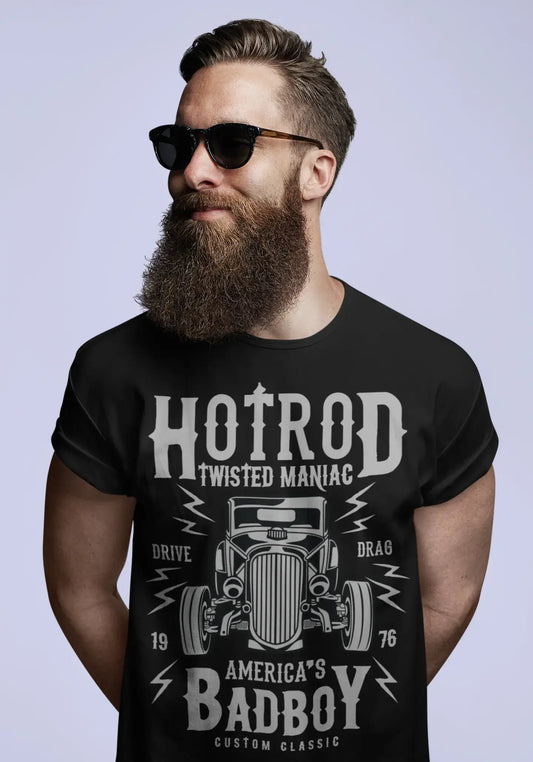 ULTRABASIC Men's Graphic T-Shirt Hotrod Twisted Maniac - America's Badboy Custom Classic