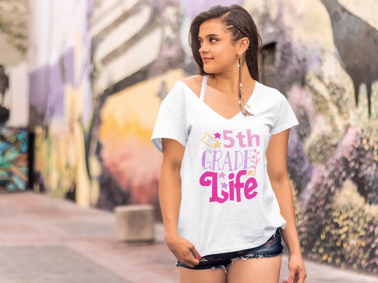 ULTRABASIC Women's T-Shirt 5th Grade Life - Short Sleeve Tee Shirt Tops