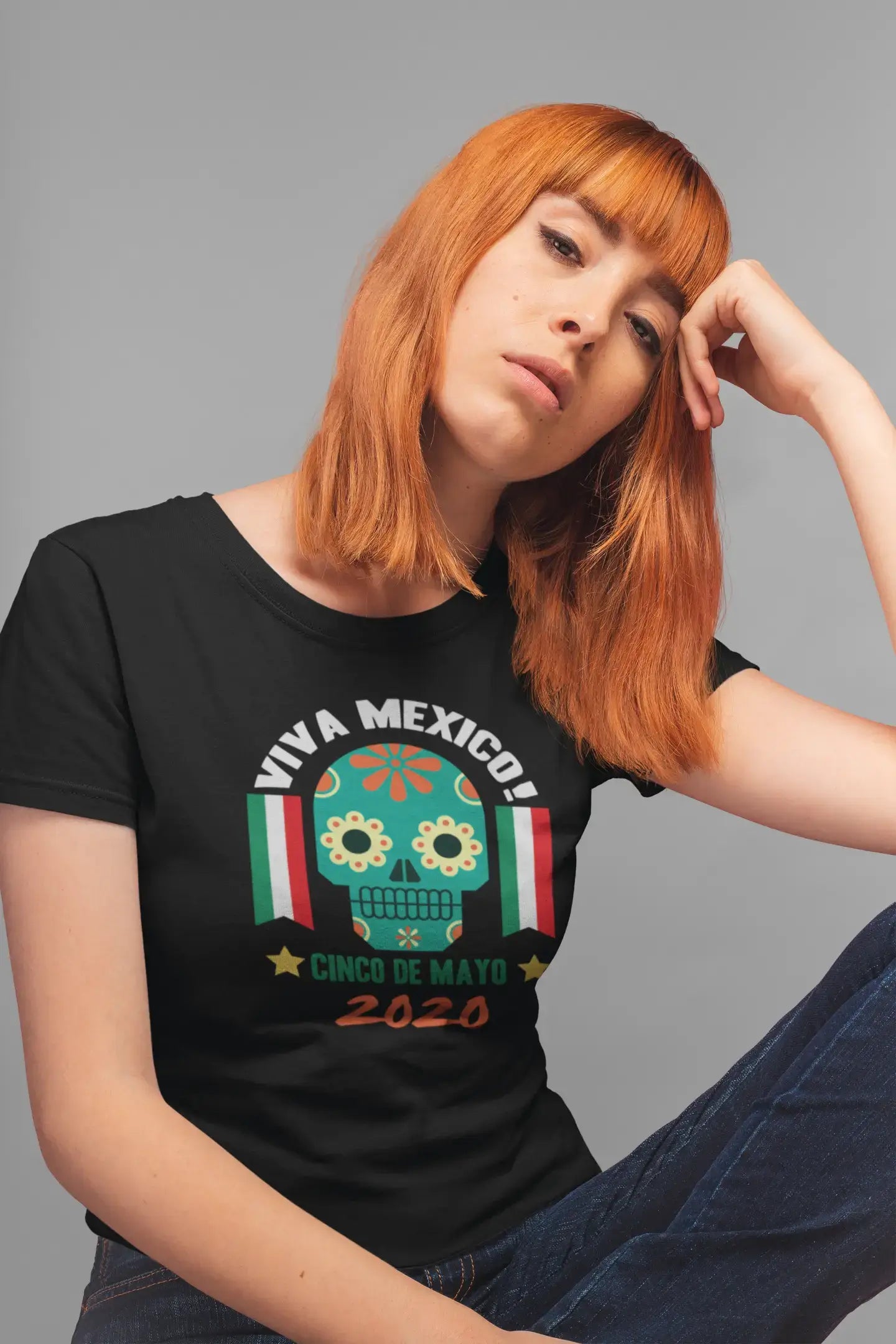 ULTRABASIC Women's Organic T-Shirt Viva Mexico - Cinco de Mayo 2020 - Funny Mexican Tee Shirt