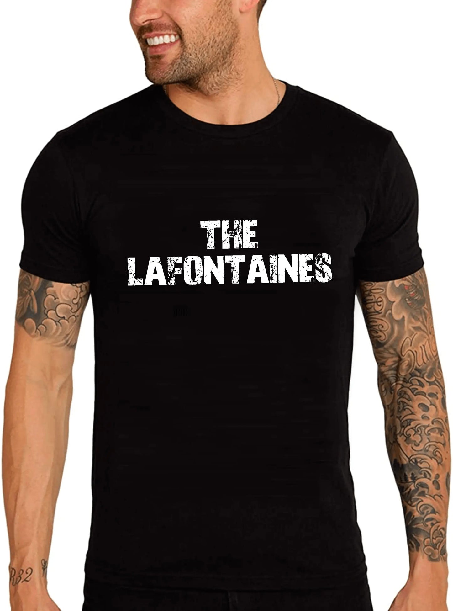 Men's Graphic T-Shirt The Lafontaines Eco-Friendly Limited Edition Short Sleeve Tee-Shirt Vintage Birthday Gift Novelty