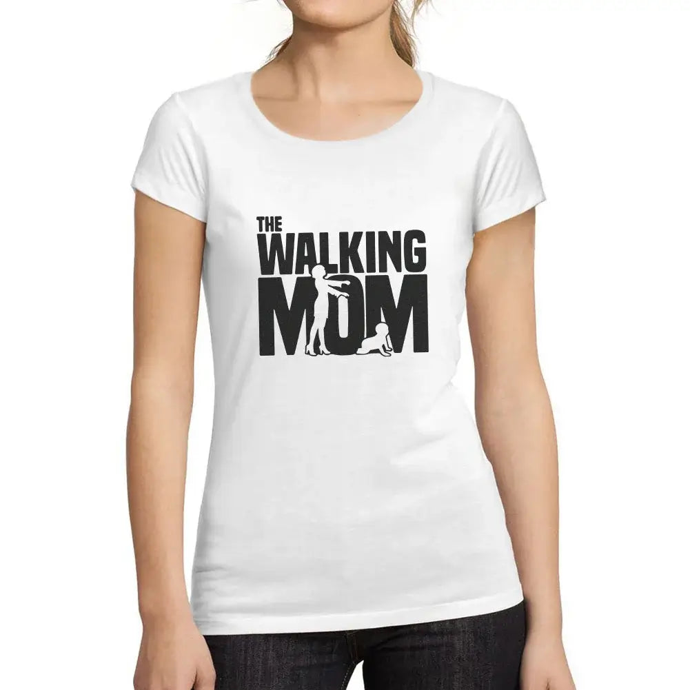 Women's Graphic T-Shirt Organic Walking Mom Eco-Friendly Ladies Limited Edition Short Sleeve Tee-Shirt Vintage Birthday Gift Novelty