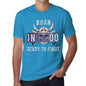 00, Ready to Fight, <span>Men's</span> T-shirt, Blue, Birthday Gift 00390 - ULTRABASIC