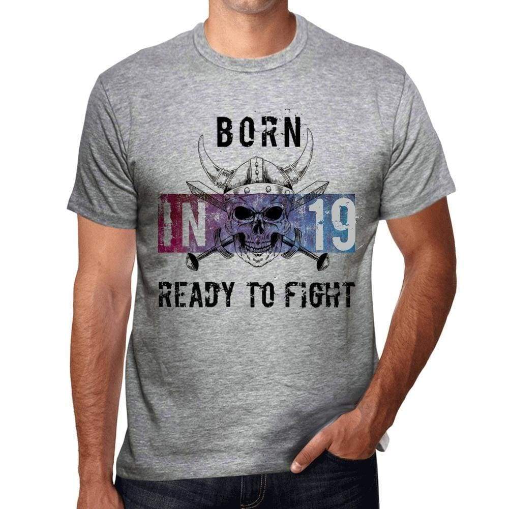 19 Ready to Fight Men's T-shirt Grey Birthday Gift 00389 - ultrabasic-com