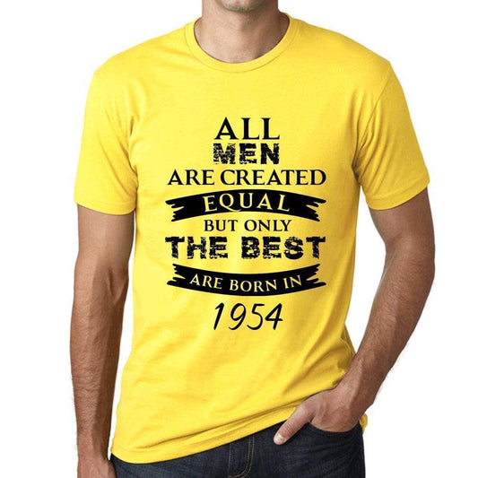 1954, Only the Best are Born in 1954 Men's T-shirt Yellow Birthday Gift 00513 ultrabasic-com.myshopify.com