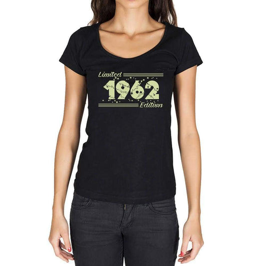 1962 Limited Edition Star, Women's T-shirt, Black, Birthday Gift 00383 - ultrabasic-com