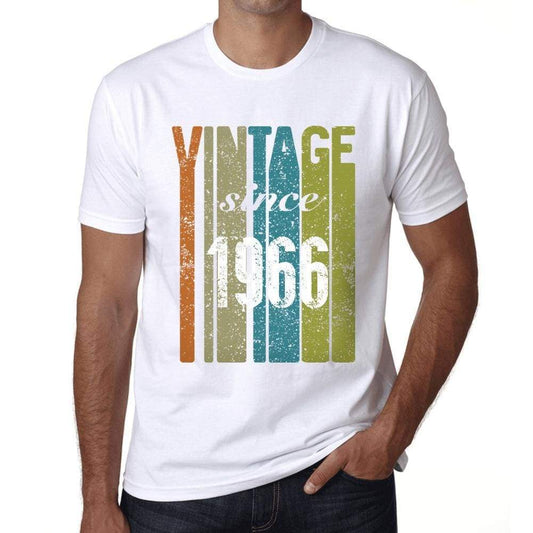 1966, Vintage Since 1966 Men's T-shirt White Birthday Gift 00503 - ultrabasic-com