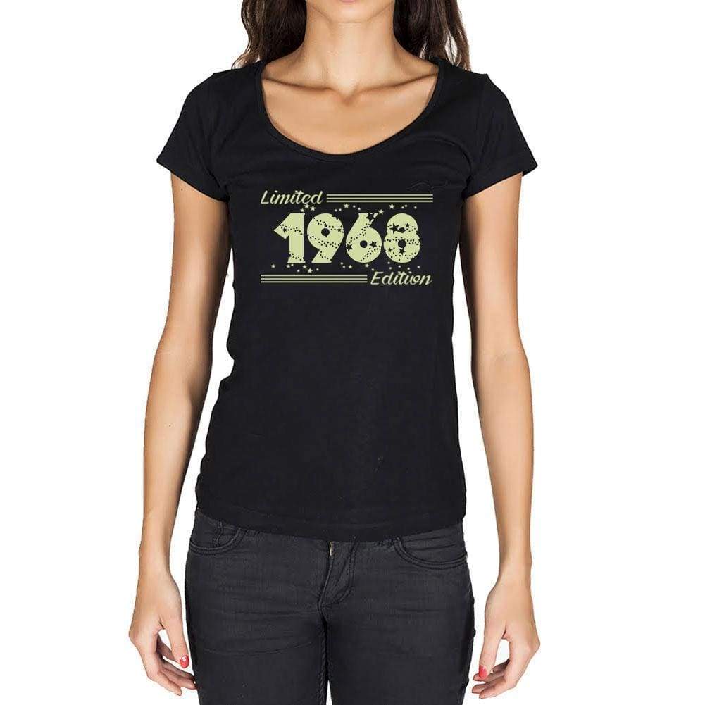 1968 Limited Edition Star, Women's T-shirt, Black, Birthday Gift 00383 - ultrabasic-com