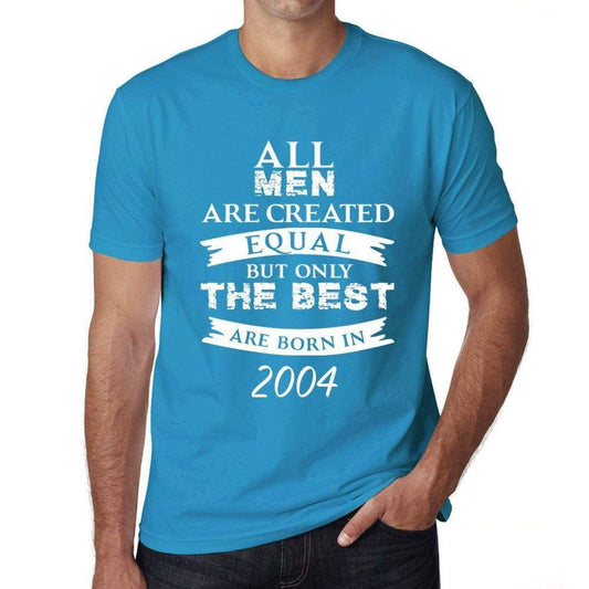 2004 Only The Best Are Born In 2004 Mens T-Shirt Blue Birthday Gift 00511 - Blue / Xs - Casual