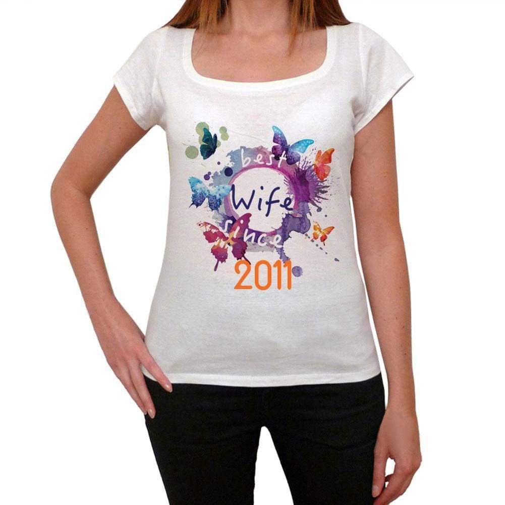 2011 Womens Short Sleeve Round Neck T-Shirt 00142 - Casual