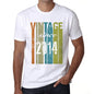 2014 Vintage Since 2014 Mens T-Shirt White Birthday Gift 00503 - White / X-Small - Casual