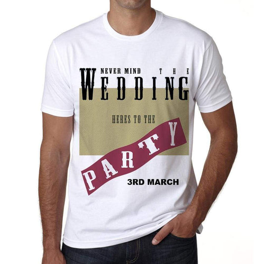 3Rd March Wedding Wedding Party Mens Short Sleeve Round Neck T-Shirt 00048 - Casual