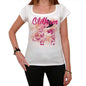 41 Oldham City With Number Womens Short Sleeve Round White T-Shirt 00008 - White / Xs - Casual