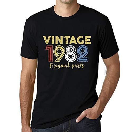 Ultrabasic - Homme Graphique Vintage 1982 T-Shirt Noir Profond