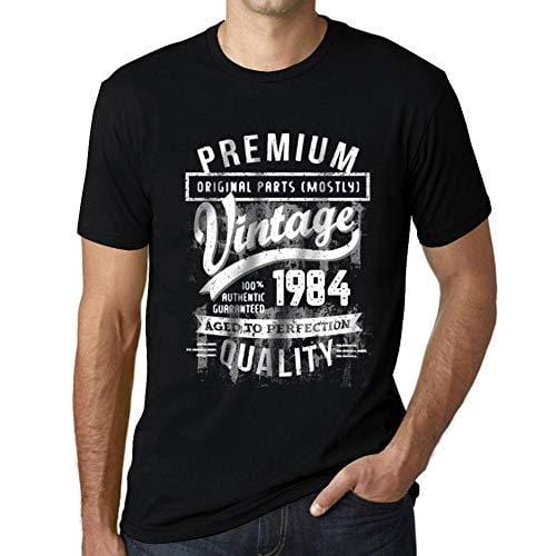 Ultrabasic - Homme T-Shirt Graphique 1984 Aged to Perfection Tee Shirt Cadeau d'anniversaire