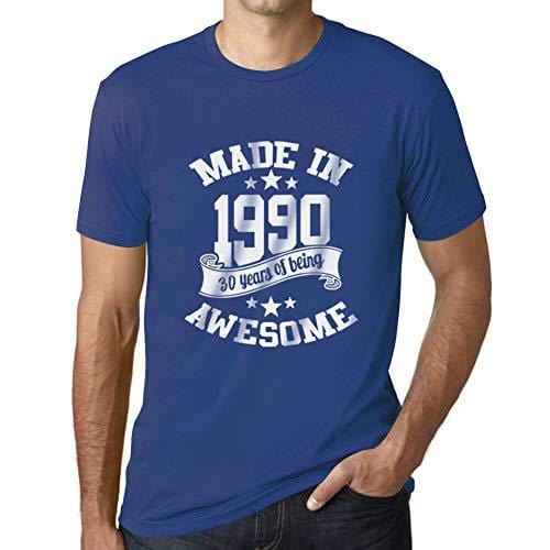 Ultrabasic - Homme T-Shirt Graphique Made in 1990 Idée Cadeau T-Shirt pour Le 30e Anniversaire Royal