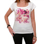 42 Paris City With Number Womens Short Sleeve Round White T-Shirt 00008 - White / Xs - Casual