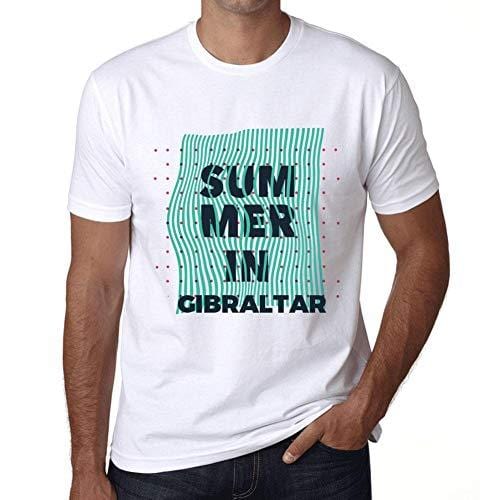 Ultrabasic - Homme Graphique Summer in Gibraltar Blanc