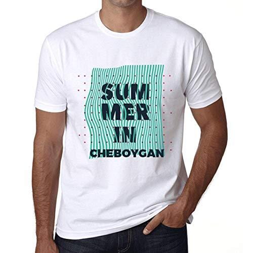 Ultrabasic - Homme Graphique Summer in Cheboygan Blanc