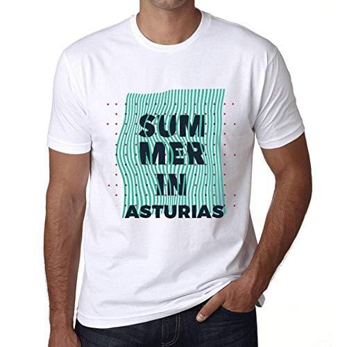 Ultrabasic - Homme Graphique Summer in Asturias Blanc
