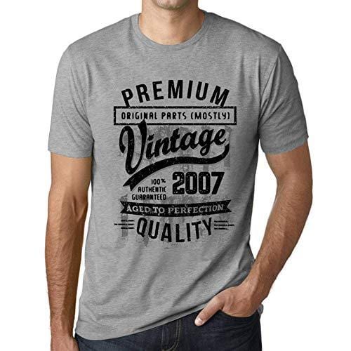 Ultrabasic - Homme T-Shirt Graphique 2007 Aged to Perfection Tee Shirt Cadeau d'anniversaire